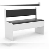 VCM Eckbank ESAL 110" Weiß/Schwarz