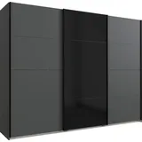 WIMEX Barcelona Schwebetürenschrank 270 x 208 x 65 cm schwarz