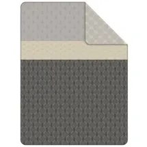 Bugatti KOTA Kuscheldecke 150 x 200 cm Grau/Beige