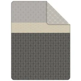 Bugatti KOTA Kuscheldecke 150 x 200 cm Grau/Beige
