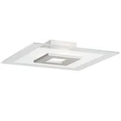 Lucande - Tian Deckenleuchte 39x39 Alu/Clear