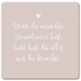 Grafik-Werkstatt 64261 Untersetzer Korkholz 1 Quadratisch