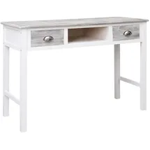 vidaXL Schreibtisch Grau 110×45×76 cm Holz