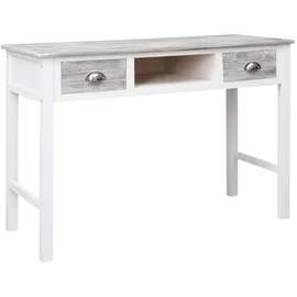 vidaXL Schreibtisch Grau 110×45×76 cm Holz