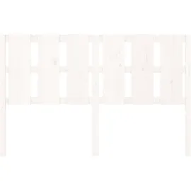 vidaXL Weiß 155,5x4x100 cm Massivholz Kiefer