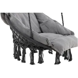 venture home Gardenson Hängesessel, Grau, Textil, 80x90x60 cm, Gartenmöbel, Hängesessel