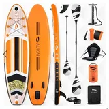 Aukai Stand Up Paddle Board "AUKAI Pro" mit Kajak-Sitz orange