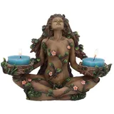 Nemesis Now Balance of Nature Teelichthalter, weiblicher Baumgeist, Harz, Braun, 19cm