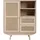 SalesFever Sideboard 70 cm im skandinavischen Design mit Rattan-Front und Stauraum in natur | Gr.: onesize