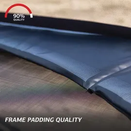 Berg Toys BERG Trampolin Elite Regular 430 grau Levels + Netz Deluxe XL