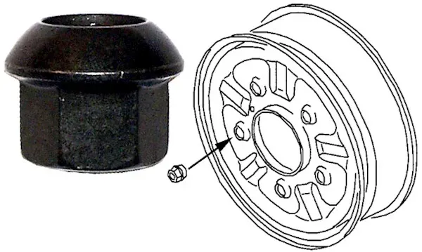 JP GROUP Radmutter 1160400600 für Porsche VAG