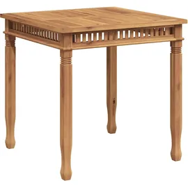 vidaXL Garten-Esstisch 80 x 80 x 80 cm Braun