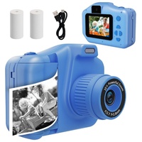 GelldG Kinderkamera, Bildschirm, Kamera, Digitalkamera, Kinder, Fotoapparat Kinderkamera blau