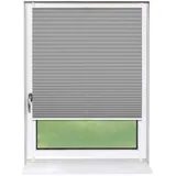 deco-raum Plissee Basic 85 x 210 cm grau
