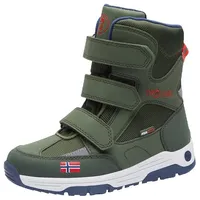 TROLLKIDS Lofoten gefüttert in forest green/flame orange, Gr.29