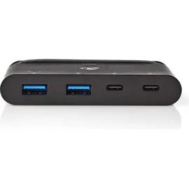 Nedis - USB-C - USB 3.0 - Power: 100 Watt - USB 3.1 Super Speed - Schwarz
