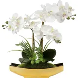 Kunstblumen Orchideen Topf Phalaenopsis Bonsai Deko Höhe 38CM