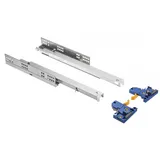 MS Beschläge 1 Paar Unterflurführungen Schubkastenauszug Schubladenauszug Soft Close 300mm