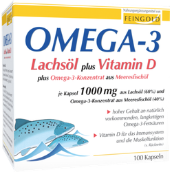 Omega-3 Lachsöl plus Vit.D plus Omega-3 Konz.Kps. 100 St