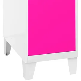 simonlocker montadas Simonrack Spind SIMONLOCKER DISM weiß, pink 8425437121319, 1 Schließfach 40,0 x 50,0 x 57,5 cm