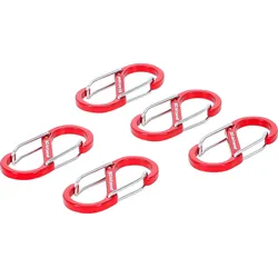 BGS Karabinerhaken-Sortiment mit Doppelöffnung | Aluminium | 5-tlg.