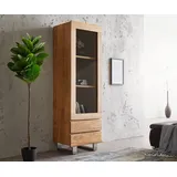 DeLife Vitrine Live-Edge 60 x 190 cm Beige