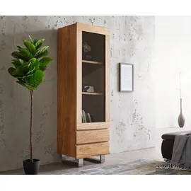 DeLife Vitrine Live-Edge 60 x 190 cm Beige