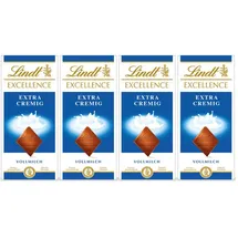schokolade-tafel Excellence Extra Cremig Vollmilch Schokoladentafel 4er Pack 100 g