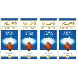 schokolade-tafel Excellence Extra Cremig Vollmilch Schokoladentafel 4er Pack 100 g