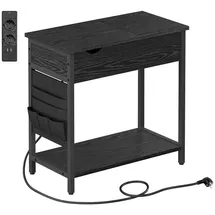 VASAGLE Beistelltisch schwarz 60,0 x 31,5 x 60,0 cm