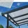 Gutta Terrassendach Premium 712 x 506 cm anthrazit / Polycarbonat weiß gestreift 