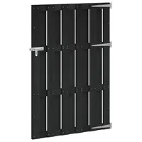 vidaXL Gartentor 100 x 150 cm WPC und Aluminium Schwarz