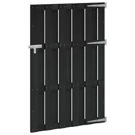 vidaXL Gartentor 100 x 150 cm WPC und Aluminium Schwarz