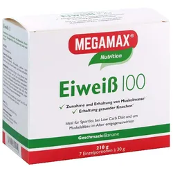 Eiweiss 100 Banane Megamax Pulver 7X30 g Pulver