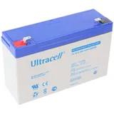 Ultracell UL12-6 Blei Akku 6 Volt 12Ah mit Faston 4,8mm Kontakten