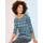 Classic Basics Sieh an! 3/4-Arm-Shirt in dunkelblau-smaragd-bedruckt | Gr.: 48