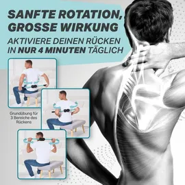 backdani Rückentrainer Türkis/Schwarz