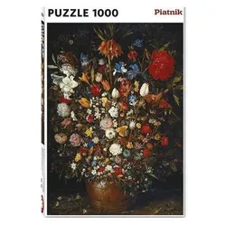 Piatnik Puzzle J. Brueghel d. Ä. - Großer Blumenstrauß - Puzzle, 1000..., 1000 Puzzleteile bunt