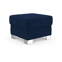 DOMO collection Hocker »Anzio«, wahlweise mit Federkern blau