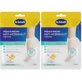 Dr. Scholl's Intensive Fuß-Peeling-Maske für raue, trockene Haut, 3 Paar feuchtigkeitsspendende Socken, peelt sanft und pflegt weich, mit Urea, Hornhautentferner für die Füße (Packung mit 2)