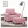 vidaXL Sessel mit Hocker 60 x 60 x 60 cm Rosa Samt