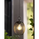 Solar LED Leuchte "Atmosfera" aus Metall, schwarz, Outdoor Garten Hänge Laterne