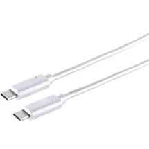 S-Conn USB-C 1 m Weiß