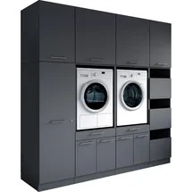 laundreezy Mehrzweckschrank-Set 235 x 238 x 68 cm Grau