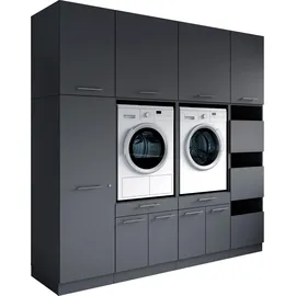 laundreezy Mehrzweckschrank-Set 235 x 238 x 68 cm Grau