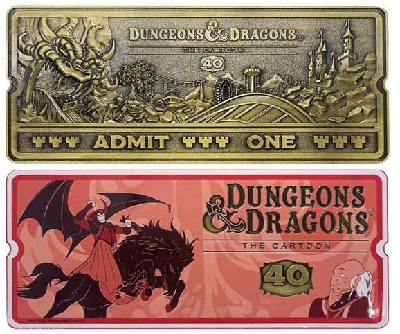 - Dungeons & Dragons: The Cartoon 40th Anniversary Rollercoaster Ticket