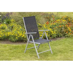 Gartensessel 'Amalfi' klappbar verstellbar Metall/Textil