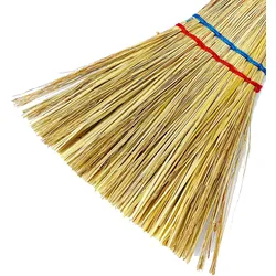 Strohbesen Kehrbesen Handfeger Zimmerbesen Hexenbesen L28xB14cm