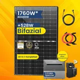 Stegpearl 1760W Komplettset Photovoltaikanlage All-In-One 8m2 inkl. 3,2 kWh Anker SOLIX Solarbank E1600 PRO mit Smarter Zähler