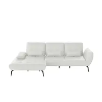 Vito Eckcouch Flachgewebe 3-Sitzer Beige